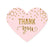 Gold Glitter 1st Birthday Mini Heart Label Stickers-Set of 75-Andaz Press-Pink-