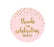 Gold Glitter 1st Birthday Round Circle Label Stickers-Set of 40-Andaz Press-Pink-