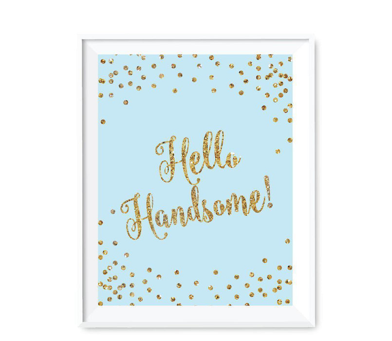 Gold Glitter 1st Birthday Wall Art Gift-Set of 1-Andaz Press-Pink-Sparkle-