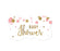 Gold Glitter Baby Shower Fancy Frame Label Stickers-Set of 36-Andaz Press-Blush Pink-