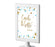 Gold Glitter Baby Shower Framed Party Signs-Set of 1-Andaz Press-Baby Blue-Sweets & Treats-