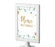 Gold Glitter Baby Shower Framed Party Signs-Set of 1-Andaz Press-Baby Blue-Sweets & Treats-
