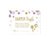 Gold Glitter Baby Shower Game Cards-Set of 30-Andaz Press-Lavender-Diaper Raffle Cards-