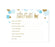 Gold Glitter Baby Shower Games & Activities-Set of 20-Andaz Press-Baby Blue-Baby Bingo Game-