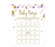 Gold Glitter Baby Shower Games & Activities-Set of 20-Andaz Press-Baby Blue-Baby Bingo Game-
