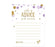 Gold Glitter Baby Shower Games & Activities-Set of 20-Andaz Press-Baby Blue-Baby Bingo Game-