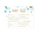 Gold Glitter Baby Shower Games & Activities-Set of 20-Andaz Press-Baby Blue-Baby Bingo Game-