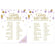 Gold Glitter Baby Shower Games & Activities-Set of 20-Andaz Press-Lavender-Celebrity Name Game-