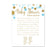 Gold Glitter Baby Shower Games & Activities, Word Search Cards-Set of 20-Andaz Press-Baby Blue-