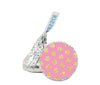 Gold Glitter Baby Shower Hershey's Kiss Stickers-Set of 216-Andaz Press-Bubblegum Pink-