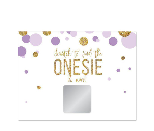 Gold Glitter Baby Shower Party Games, Activities, Scratch Off Winner Game Cards-Set of 30-Andaz Press-Baby Blue-