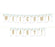 Gold Glitter Baby Shower Party Pennant Banner-Set of 1-Andaz Press-Baby Blue-