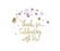 Gold Glitter Baby Shower Round Circle Label Favor Stickers-Set of 40-Andaz Press-Baby Blue-