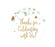 Gold Glitter Baby Shower Round Circle Label Favor Stickers-Set of 40-Andaz Press-Mint Green-