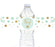 Gold Glitter Baby Shower Water Bottle Label Stickers-Set of 20-Andaz Press-Baby Blue-