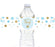 Gold Glitter Baby Shower Water Bottle Label Stickers-Set of 20-Andaz Press-Baby Blue-