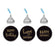 Gold Glitter Happy Birthday Hershey's Kisses Stickers-Set of 216-Andaz Press-White-