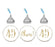 Gold Glitter Hershey's Kisses Stickers, Cheers 45, Happy 45th Birthday, Anniversary, Reunion-Set of 216-Andaz Press-White-