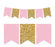 Gold Glitter Pennant Party Banner-Set of 1-Andaz Press-Lavender-