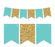 Gold Glitter Pennant Party Banner-Set of 1-Andaz Press-Lavender-