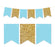 Gold Glitter Pennant Party Banner-Set of 1-Andaz Press-Lavender-