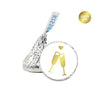Gold Glitter Wedding Hershey's Kisses Stickers-Set of 216-Andaz Press-Champagne Glasses-