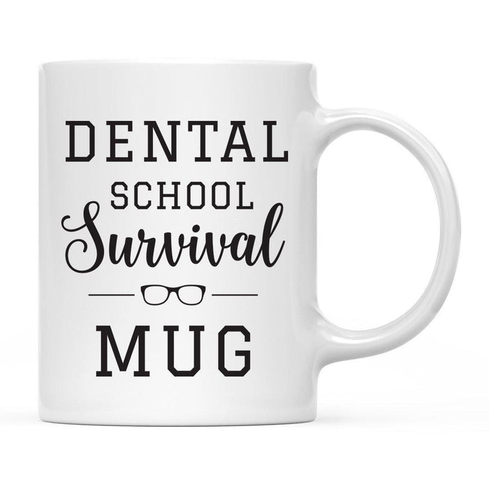 Grad School Survival Mug Ceramic Coffee Mug-Set of 1-Andaz Press-Grad School-