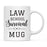 Grad School Survival Mug Ceramic Coffee Mug-Set of 1-Andaz Press-Law School-