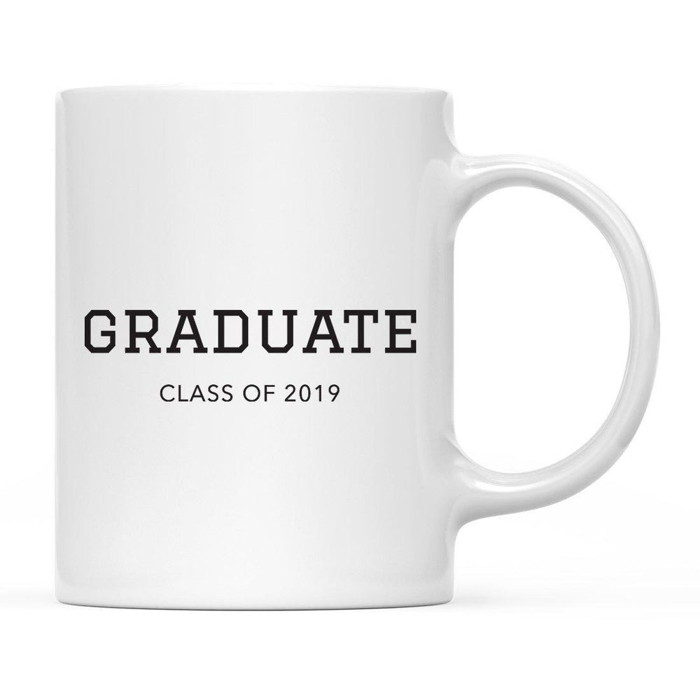 Graduate Class of 2019 Ceramic Coffee Mug-Set of 1-Andaz Press-
