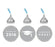 Graduation 2019 Hershey's Kisses Stickers-Set of 216-Andaz Press-Ivory-
