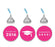 Graduation 2019 Hershey's Kisses Stickers-Set of 216-Andaz Press-Ivory-