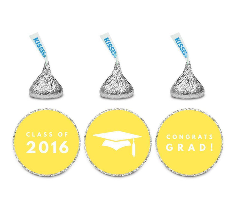 Graduation 2019 Hershey's Kisses Stickers-Set of 216-Andaz Press-Ivory-