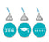 Graduation 2019 Hershey's Kisses Stickers-Set of 216-Andaz Press-Aqua-