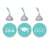 Graduation 2019 Hershey's Kisses Stickers-Set of 216-Andaz Press-Diamond Blue-