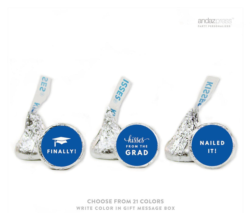 Graduation 2019 Hershey's Kisses Stickers-Set of 216-Andaz Press-Ivory-