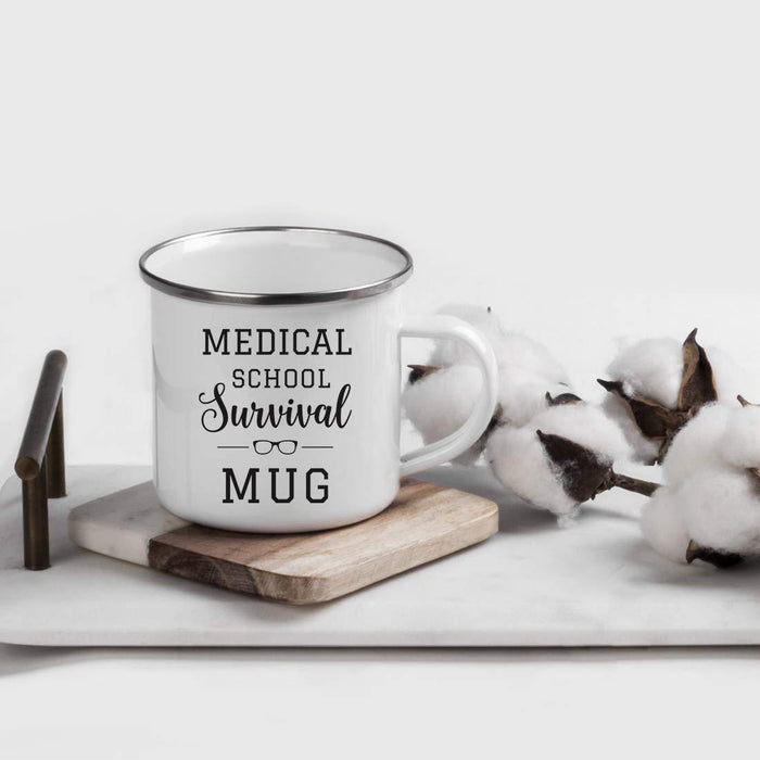 Graduation Stainless Steel Campfire Coffee Mug Gift, Medical School Survival Mug-Set of 1-Andaz Press-