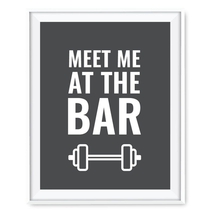 Gym Fitness 8.5x11-inch Wall Art Collection-Set of 1-Andaz Press-If It's Important You'll Find a Way Poster-