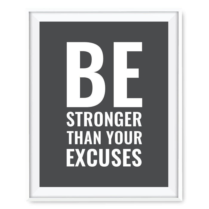 Gym Fitness 8.5x11-inch Wall Art Collection-Set of 1-Andaz Press-If It's Important You'll Find a Way Poster-
