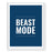 Gym Fitness 8.5x11-inch Wall Art Collection-Set of 1-Andaz Press-Beast Mode Poster-