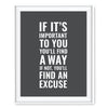 Gym Fitness 8.5x11-inch Wall Art Collection-Set of 1-Andaz Press-If It's Important You'll Find a Way Poster-