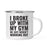 Gym Workout Fitness Campfire Coffee Mug-Set of 1-Andaz Press-Weeks-