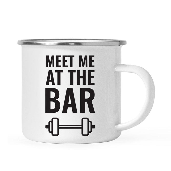 Gym Workout Fitness Campfire Coffee Mug-Set of 1-Andaz Press-Bar-