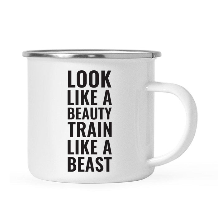 Gym Workout Fitness Campfire Coffee Mug-Set of 1-Andaz Press-Beauty Train-