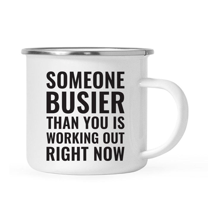 Gym Workout Fitness Campfire Coffee Mug-Set of 1-Andaz Press-Busier-