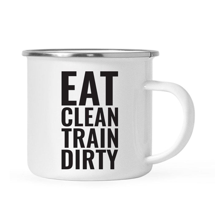 Gym Workout Fitness Campfire Coffee Mug-Set of 1-Andaz Press-Eat Clean-
