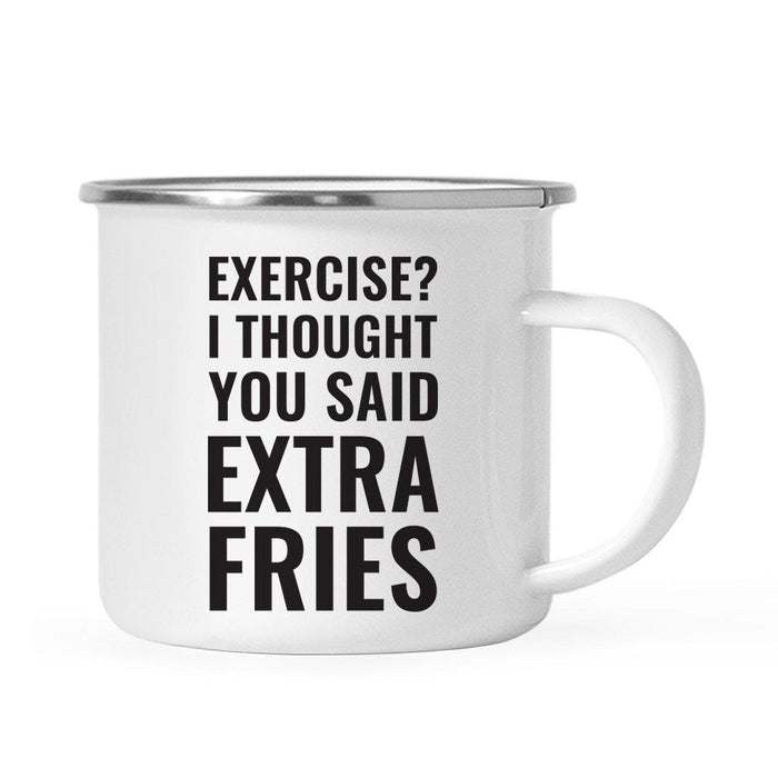 Gym Workout Fitness Campfire Coffee Mug-Set of 1-Andaz Press-Exercise-