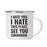 Gym Workout Fitness Campfire Coffee Mug-Set of 1-Andaz Press-Hate-