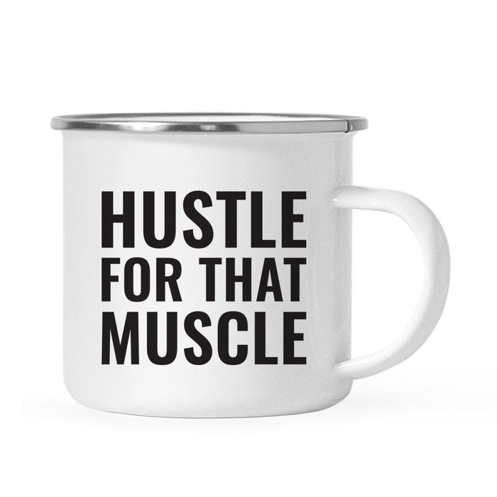 Gym Workout Fitness Campfire Coffee Mug-Set of 1-Andaz Press-Muscle-