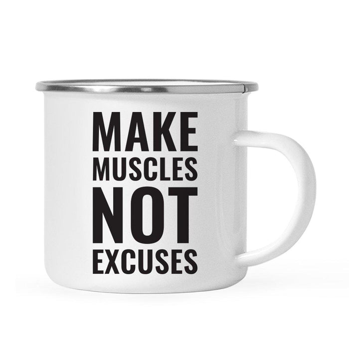 Gym Workout Fitness Campfire Coffee Mug-Set of 1-Andaz Press-Muscles-