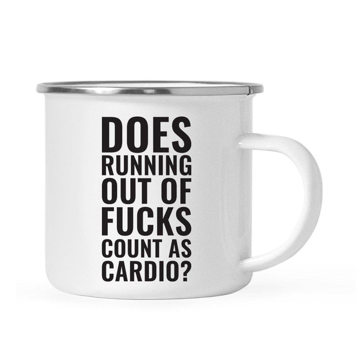 Gym Workout Fitness Campfire Coffee Mug-Set of 1-Andaz Press-Running-